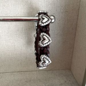 Brighton hearts leather rope bracelet